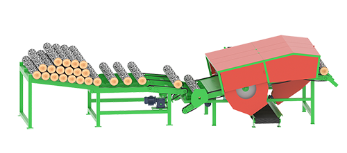 Log cutting machine